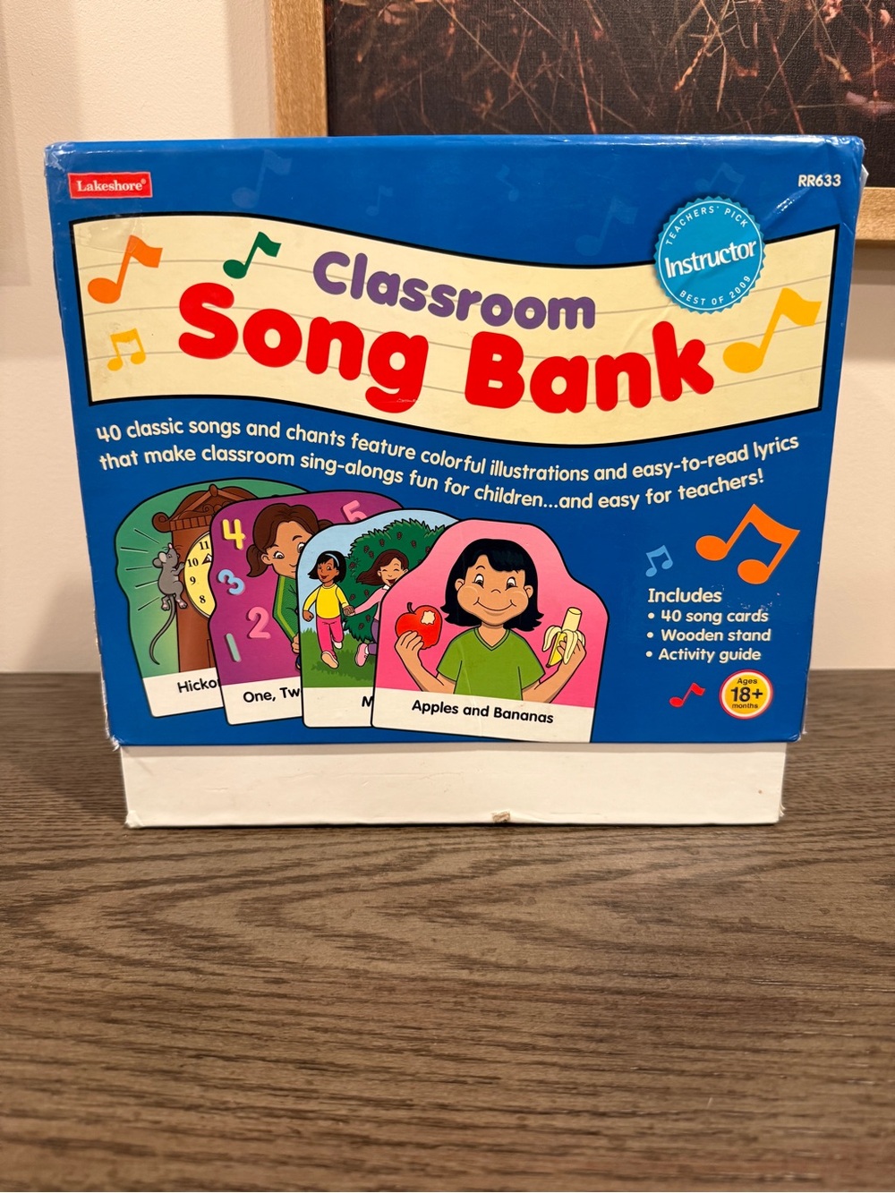 Lakeshore Classroom Song Bank RR633 – 40 Song Cards + Stand